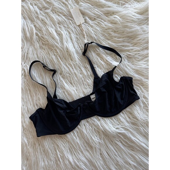 Aerie Smoothez Mesh Full Coverage Unlined Bra Black Size 36B - Picture 2 of 7